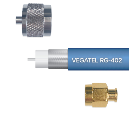 Кабельная сборка VEGATEL RG-402 (SMA-male - N-male) 2 м