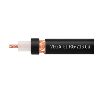 Кабель VEGATEL RG-213 Cu (ГОСТ, PVC, черный)