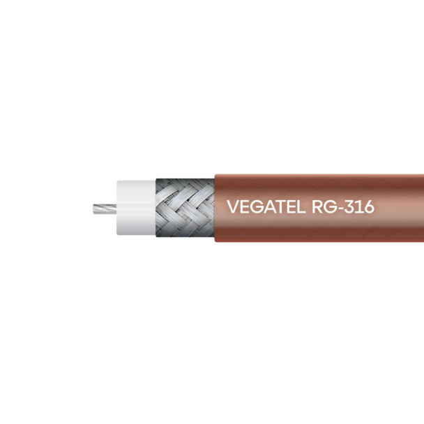 Кабель коаксиальный VEGATEL RG-316 B/U