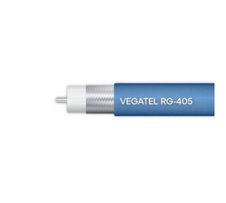 Кабель коаксиальный VEGATEL RG-405 (FEP, SF-086)