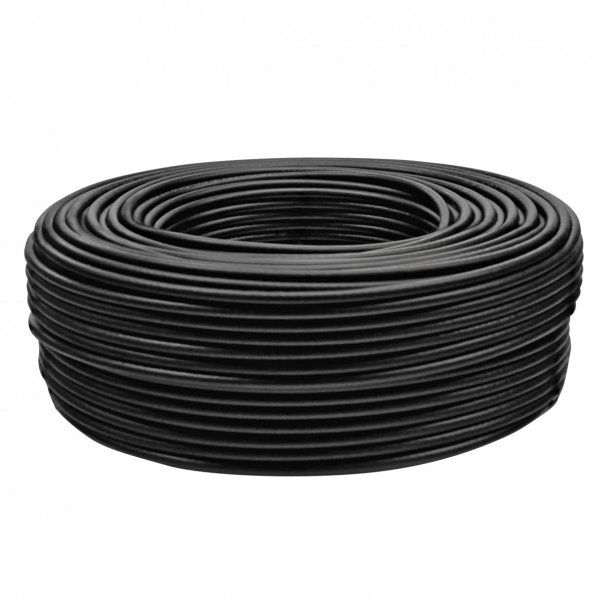 Кабель VEGATEL RG-58 A/U Сu (ГОСТ, PVC, многожильный, черный) бухта 100м