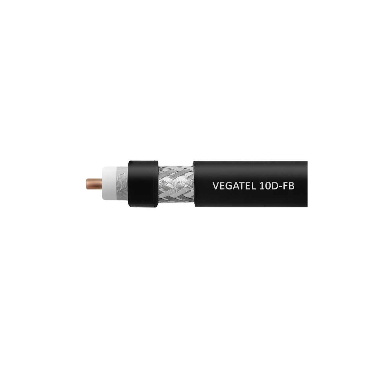 Кабель коаксиальный VEGATEL 10D-FB Cu (ГОСТ, черный) бухта 100м