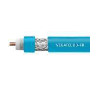 Кабель коаксиальный VEGATEL 8D-FB Cu (ГОСТ, синий) бухта 100м