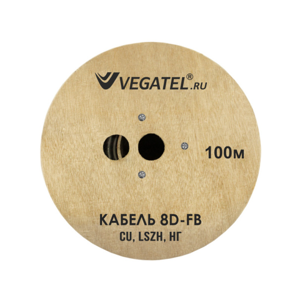 Кабель коаксиальный VEGATEL 8D-FB Cu (ГОСТ, синий)
