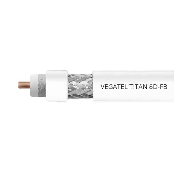 Кабельная сборка 8D/FB (Titan, белый) (N-male - N-male)
